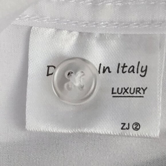 NWOT | Men's Classic White Long Sleeve Button Up Dress Shirt Business | 3XL - Picture 3 of 5